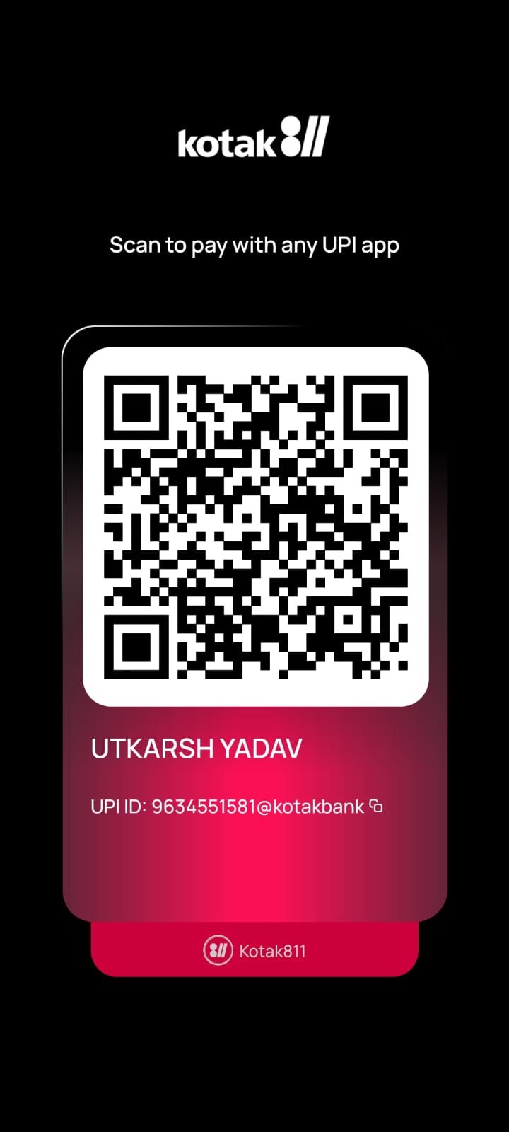 Sarvrise Foundation Donation QR Code