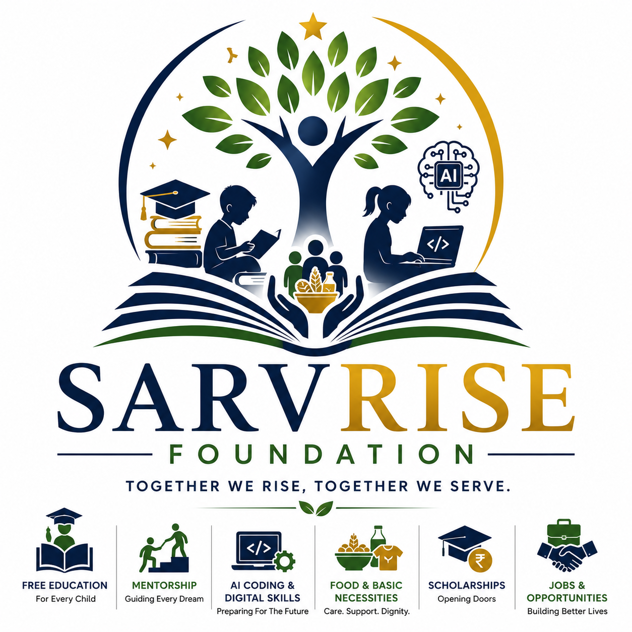 Sarvrise Foundation Logo